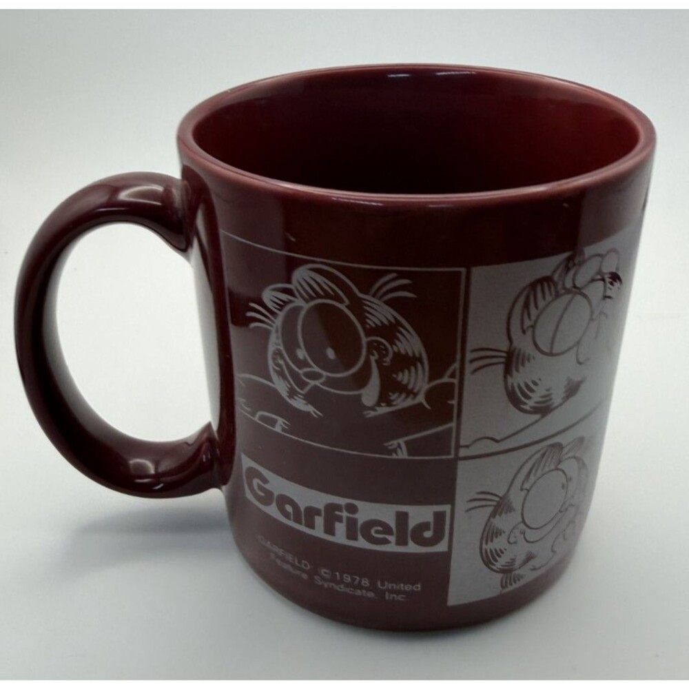 🐱☕✨ RARE VINTAGE GARFIELD 12 OZ COFFEE CUP MUG 🧡🍝
